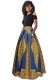 As Show-2 Bohemian Brief Cute O-Neck Short Sleeve Fit and Flare Long Two Piece Clothes