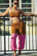 Pink Sexy Fashion backless Patchwork Zippered Solid Straight Long Sleeve Two-piece Pants Set