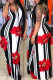 Red Fashion Casual Print Basic U Neck Vest Dress
