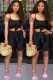 Black Fashion Sexy Solid Two Piece Suits Slim fit asymmetrical Regular Sleeveless Two-Piece Sho