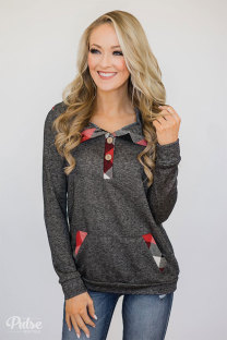 As Show Long Sleeve Patchwork Long Sleeve Tops