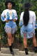 White O Neck Print Print Long Sleeve Sweats & Hoodies
