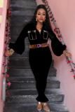 White Fashion Light Print Solid Patchwork Long Sleeve Turndown Collar 