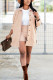 Apricot Street Solid Buttons Turndown Collar Long Sleeve Regular Sleeve Two Pieces