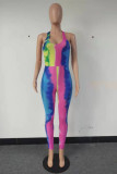 As Show Sexy Print Sleeveless V Neck 