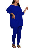 Green Fashion adult Ma'am Street Solid Two Piece Suits pencil Long Sleeve Two Pieces
