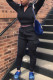 Black Fashion Casual Patchwork Solid Patchwork Turndown Collar Long Sleeve Two Pieces