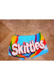 multicolor Elastic Fly Low Print Straight shorts Bottoms