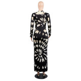 As Show Fashion Long Sleeves O neck Knee-Length 