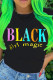 Black Chemical fiber blend O Neck Short Sleeve Letter Print Character Solid Tops