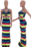 Multicolor Sexy Hollowed Out Trumpet Mermaid Dresses
