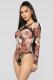 Multi-color Sexy Fashion perspective Print Patchwork Long Sleeve O Neck Playsuits