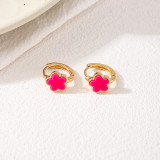 Pink Daily Flowers Earrings