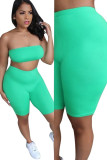 Pink Fashion Casual Solid Two Piece Suits pencil Sleeveless Two Pieces