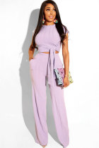 purple Fashion Casual Sexy Print Patchwork Straight