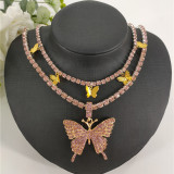 Pink Fashion Sexy Butterfly Necklace