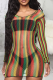 Black Sexy Striped Mesh Swimwears Cover Up