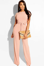 Pink Fashion Casual Sexy Print Patchwork Straight
