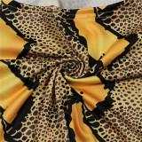 As Show Mid Patchwork pencil Pants Two-piece suit