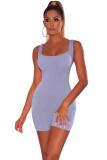 White Fashion Sexy Solid Sleeveless Slip 