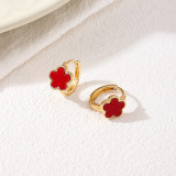 Pink Daily Flowers Earrings