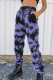 Purple Street Print Tie Dye Patchwork Harlan High Waist Harlan Full Print Bottoms
