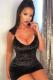 Black Fashion adult Sexy Spaghetti Strap Sleeveless V Neck Step Skirt Mini hollow out Solid Patc