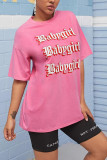 Black Fashion Casual adult Black Green Pink Cap Sleeve Short Sleeves O neck Step Skirt Mini Print Patchwork Character Dresses
