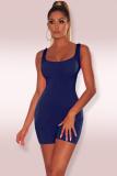 White Fashion Sexy Solid Sleeveless Slip 