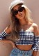 As Show Fashion Regular Slash neck Sleeveless Backless Patchwork Short Tees & T-shirts