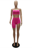 Blue Fashion Sexy Suspender Top And Shorts Two-piece Set