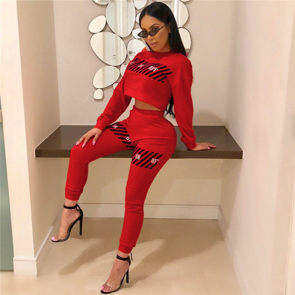 Red Two-piece suit