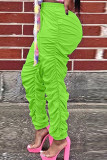 Pink Fashion Casual adult Ma'am Solid Plus Size