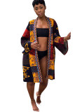Multi-color cardigan Print Print Long Sleeve 