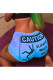 Blue Blends Elastic Fly High Print Straight shorts Bottoms
