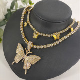 Pink Fashion Sexy Butterfly Necklace