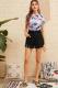 Multi-color O Neck Short Sleeve Tie Dye Tees & T-shirts