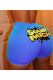 Blue Elastic Fly Low Print Straight shorts Bottoms