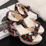 Red Casual Frenulum Round Out Door Shoes