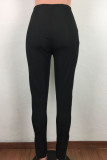 Black White Black Green Pink Apricot Orange purple Zipper Fly High Solid Zippered Boot Cut Pants Bottoms