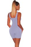 White Fashion Sexy Solid Sleeveless Slip 