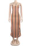 Multi-color Fashion Sexy Spaghetti Strap Sleeveless Slip Asymmetrical Floor-Length bandage asymmetrica