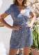 As Show-1 Brief Cute V-Neck Short Sleeve Loose skirt Print Dresses