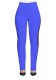 Blue Casual Active Patchwork Flat Straight Midweight Pants
