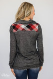 As Show Long Sleeve Patchwork Long Sleeve Tops