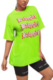 Black Fashion Casual adult Black Green Pink Cap Sleeve Short Sleeves O neck Step Skirt Mini Print Patchwork Character Dresses
