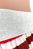 Stripe Elastic Fly Sleeveless Mid Print Draped Striped Patchwork Gradient Letter Pleated skirt Pa