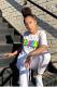 White O Neck Short Sleeve Letter Print