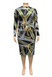 White Fashion Sexy adult Turndown Collar Print Zippered