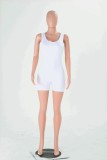 White Fashion Sexy Solid Sleeveless Slip 